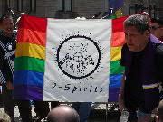 June 20, 2005. 2 Spirits Pride, Toronto Art's Flag